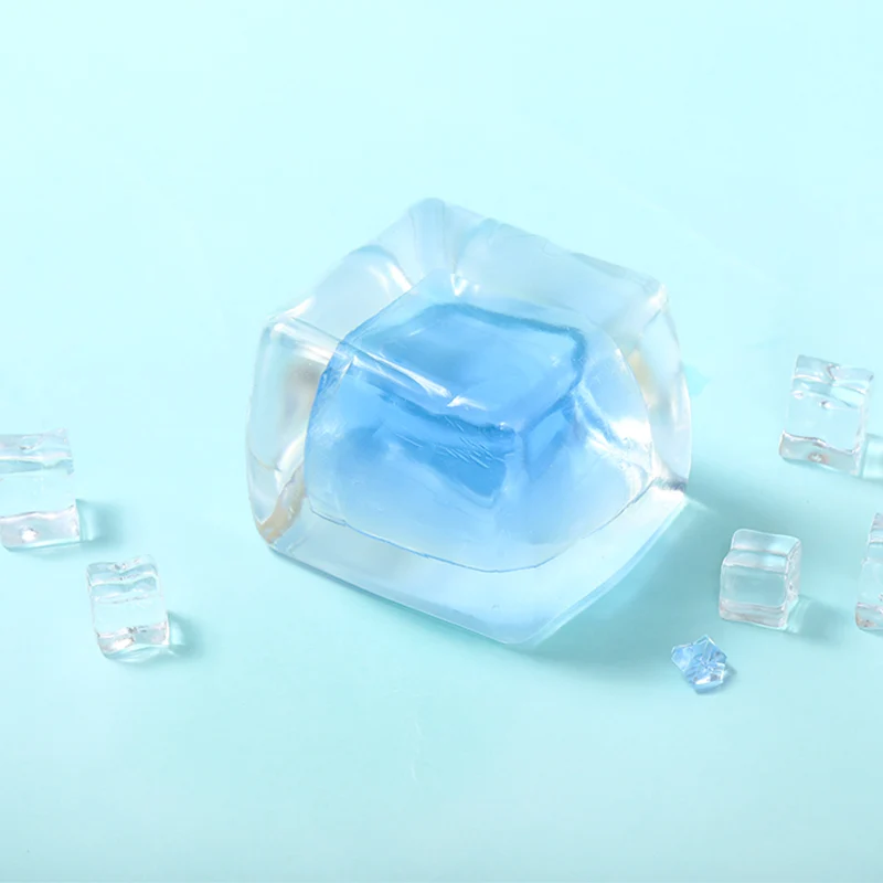 Crystal Blue Ice Cube Taba Squishy