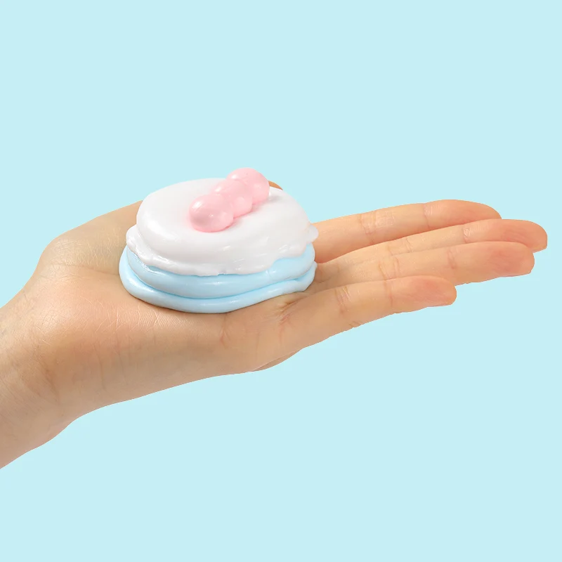 Small Blue Soy Milk Soufflé Taba Squishy