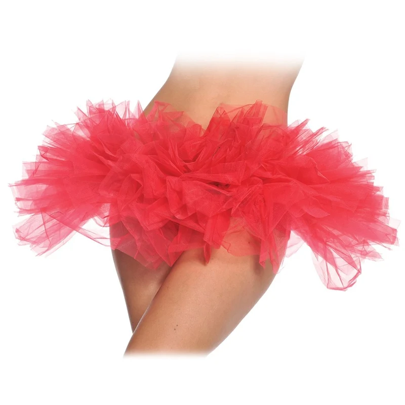 Red organza tutu for women