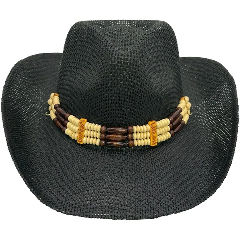 Black cowboy hat for adults
