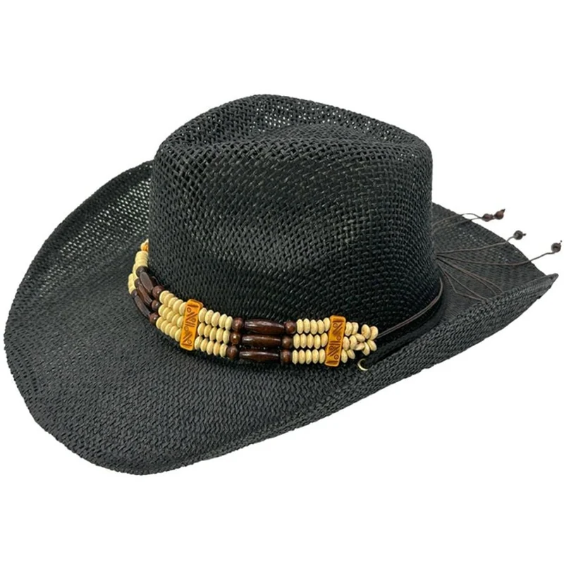 Black cowboy hat for adults