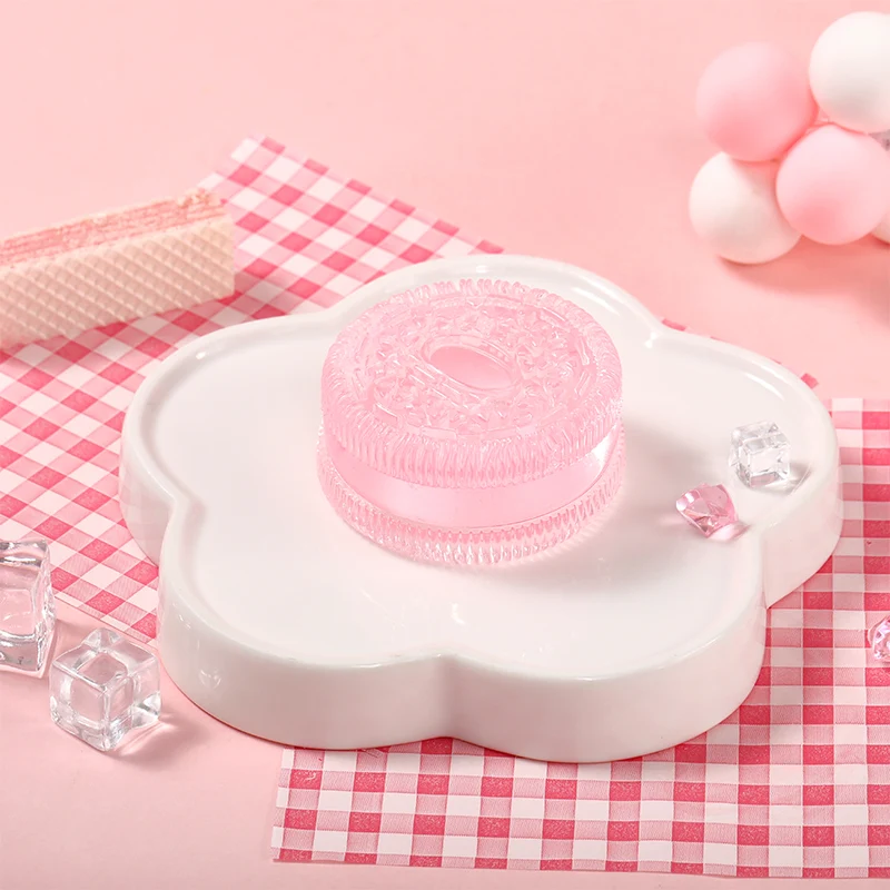 80g Crystal Pink Cookie Taba Squishy