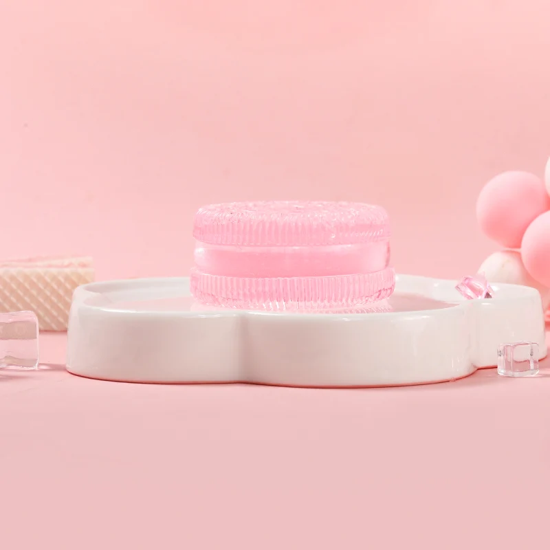 80g Crystal Pink Cookie Taba Squishy