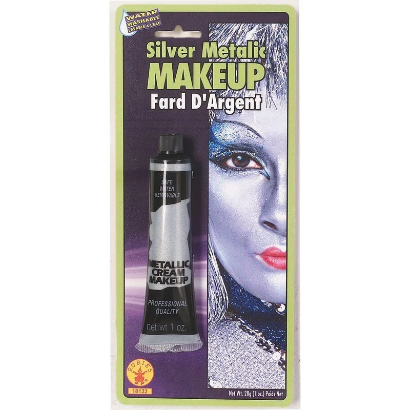 Silver cream makeup tube