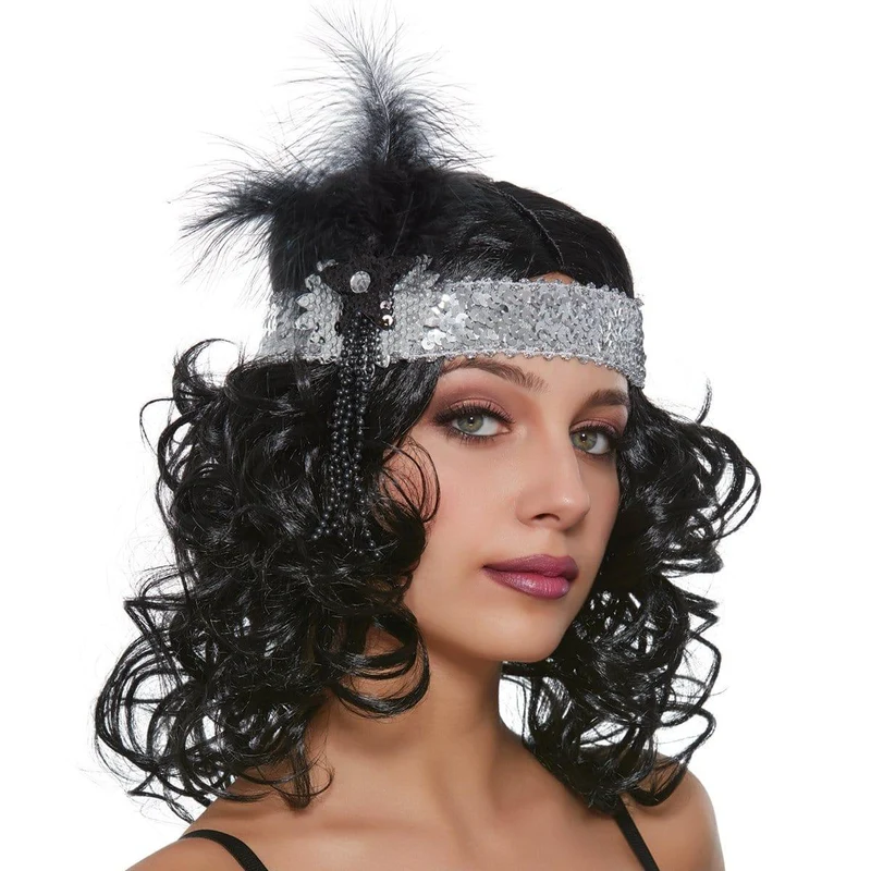 Black Gatsby wig for women