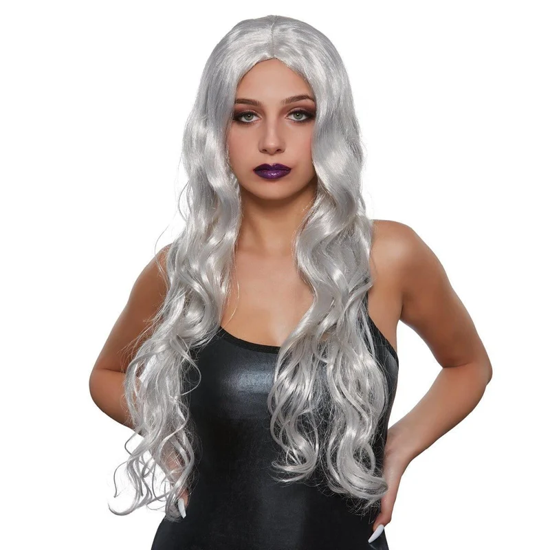Dark grey Frisson split wig for women