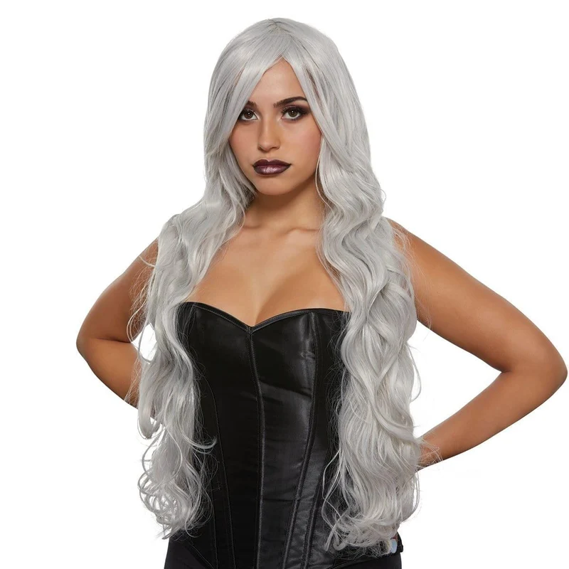 Smoky grey Diva wig for women