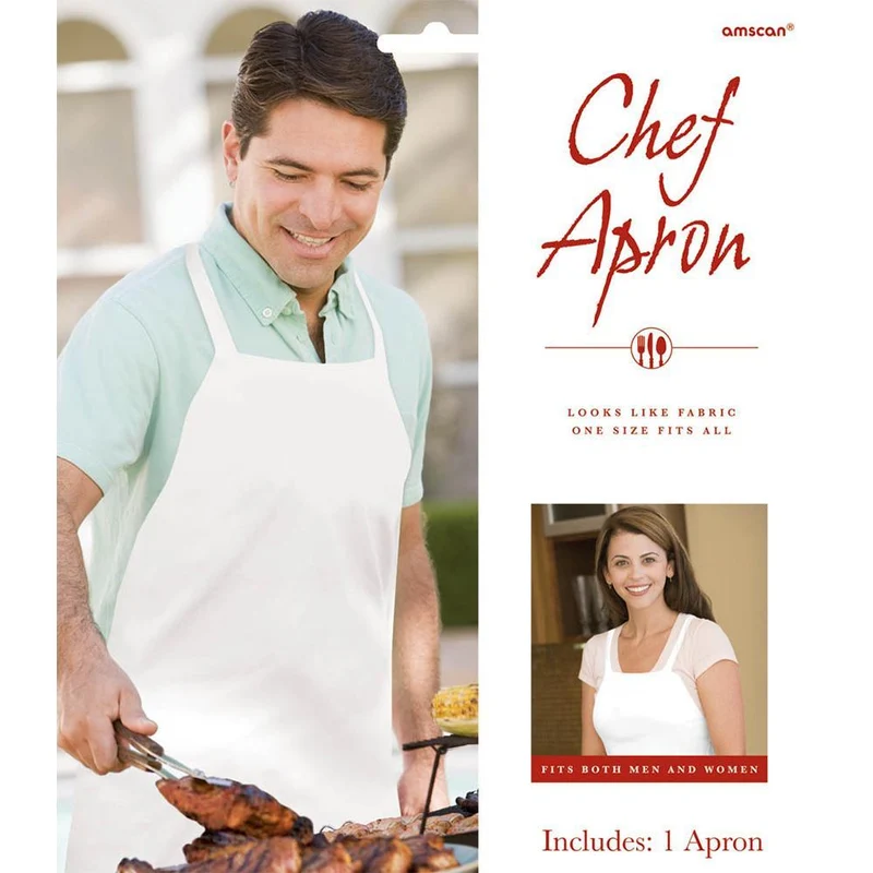Disposable chef's apron for adults