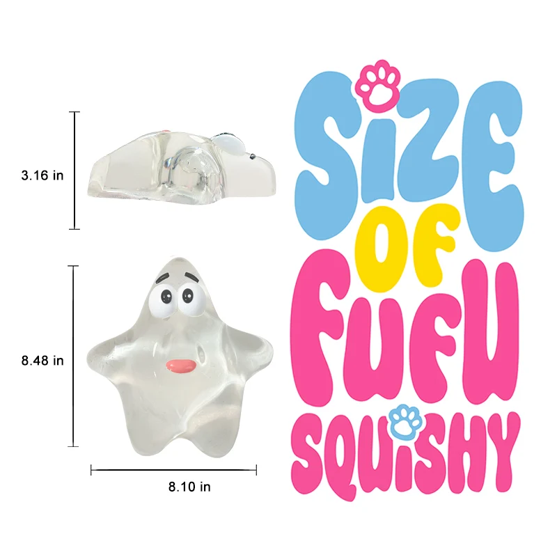 2100G Giant Crystal Patrick Star Taba Squishy