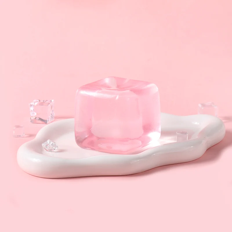 170g Crystal Pink Ice Cube Taba Squishy