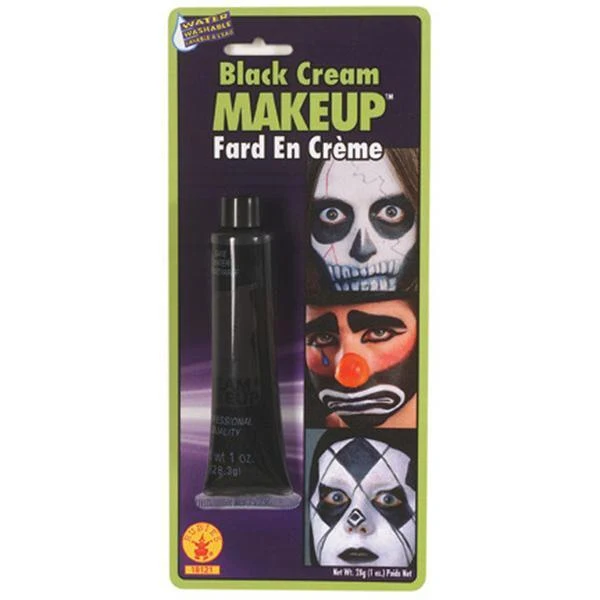 Black cream makeup tube