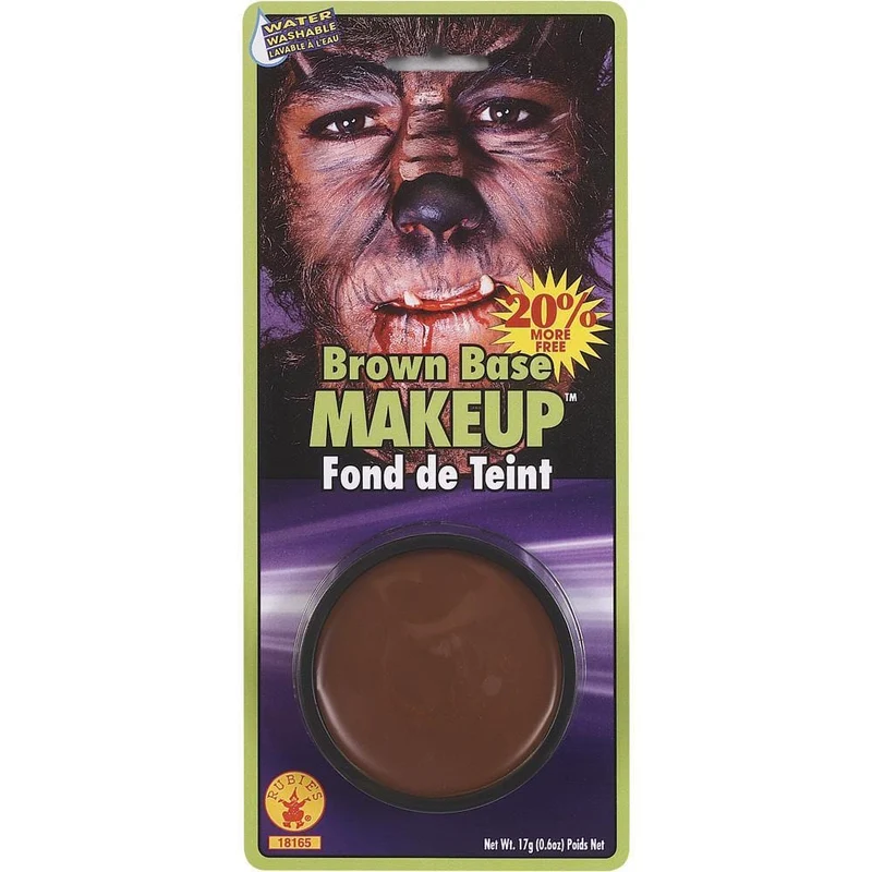 Brown base makeup, 0.6 ounce