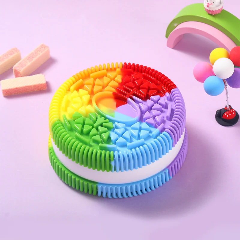 1600g Giant Rainbow Cookie Taba Squishy