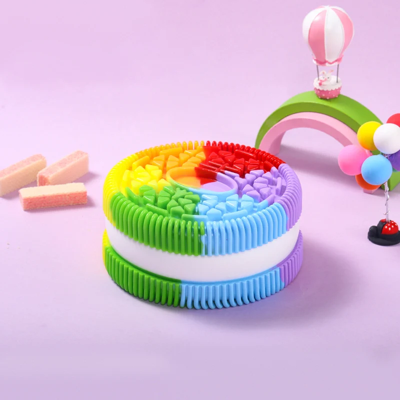 1600g Giant Rainbow Cookie Taba Squishy