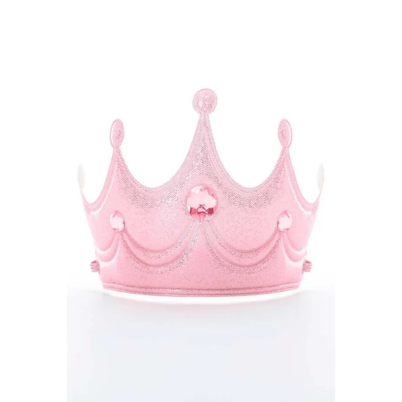 Pink princess soft crown for girls