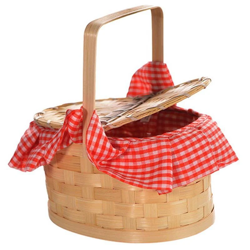 Gingham Picnic Basket