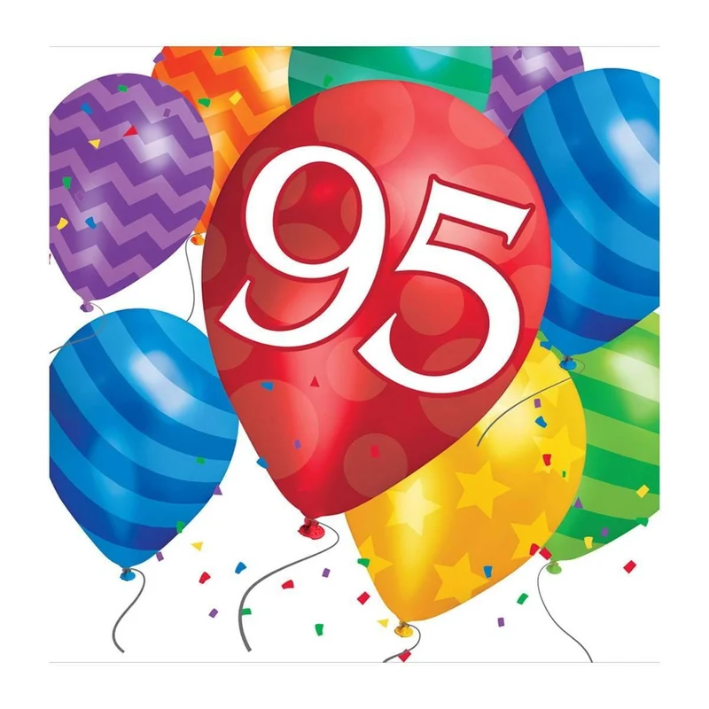 Balloon Blast - Lunch Nap. 95th Bday 16/pkg.