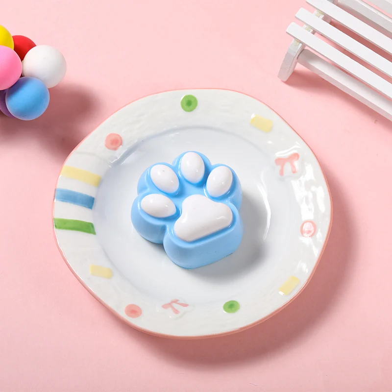 90g Blue Soft Cat Paw Taba Squishy