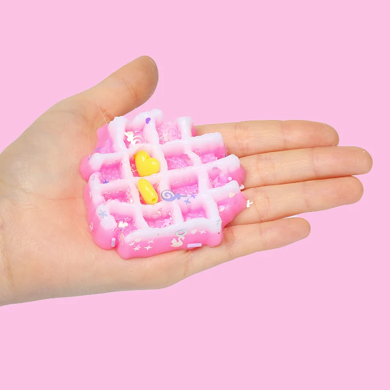 Pink Waffle Taba Squishy
