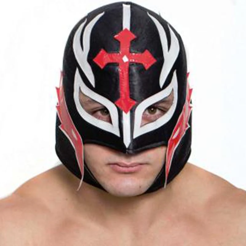 Mexican wrestling mask with cord ties