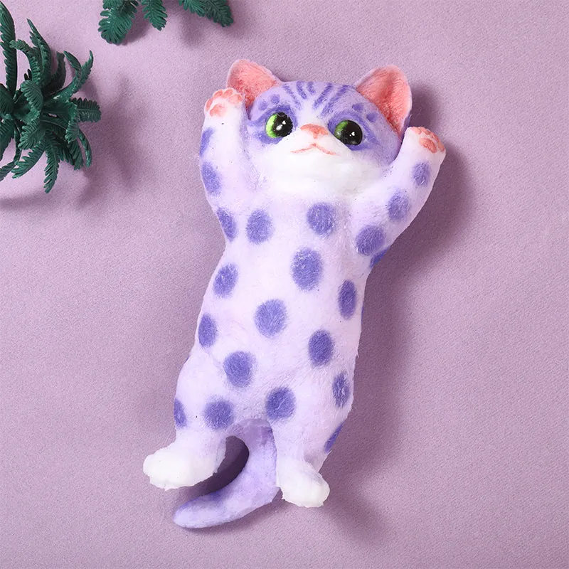Lavender Spots Cheer Kitty Taba Squishy