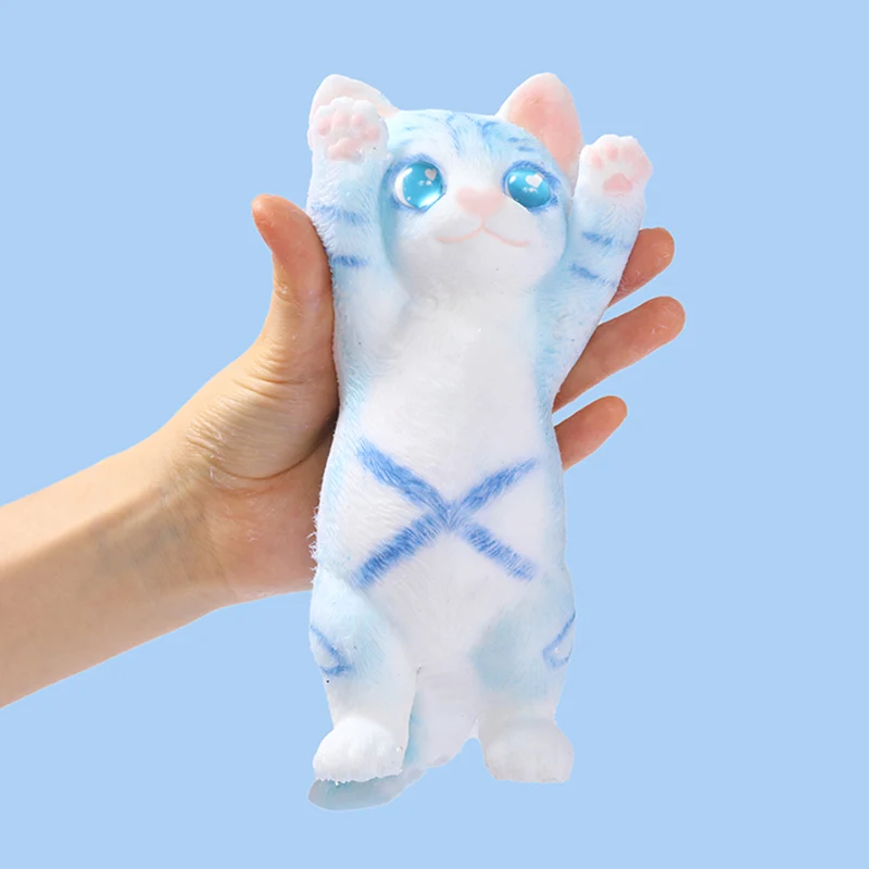 Blue Kitty Cheer Squishy