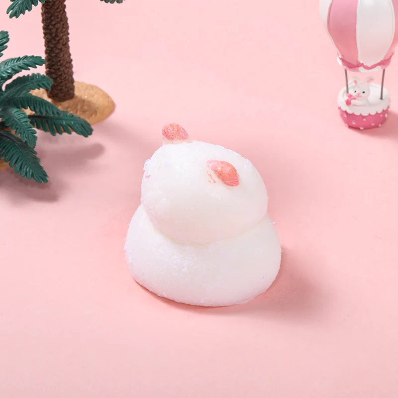 White Pink Fat Cat Squishy
