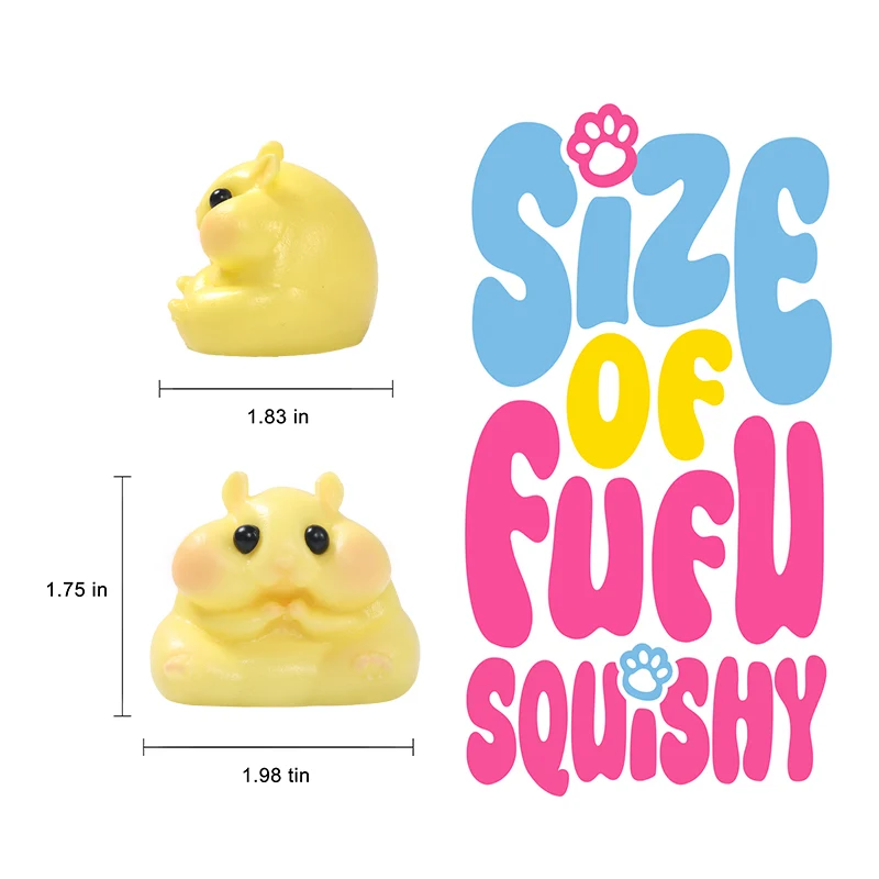 65g Yellow Hamster Taba Squishy