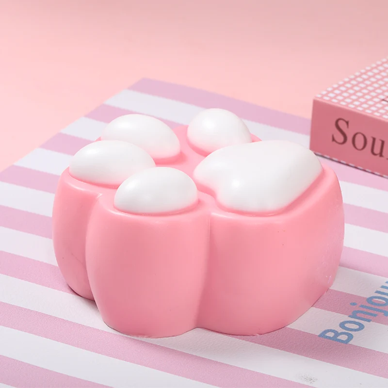 800g Super Large White Pink Cat Paw Taba Squishy