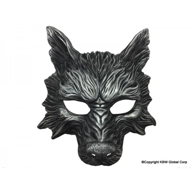 Silver wolf mask