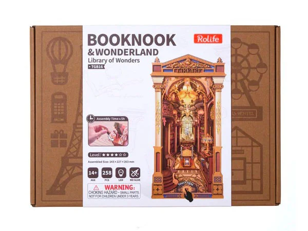 Maquette Librairie des Merveilles Book Nook - Robotime