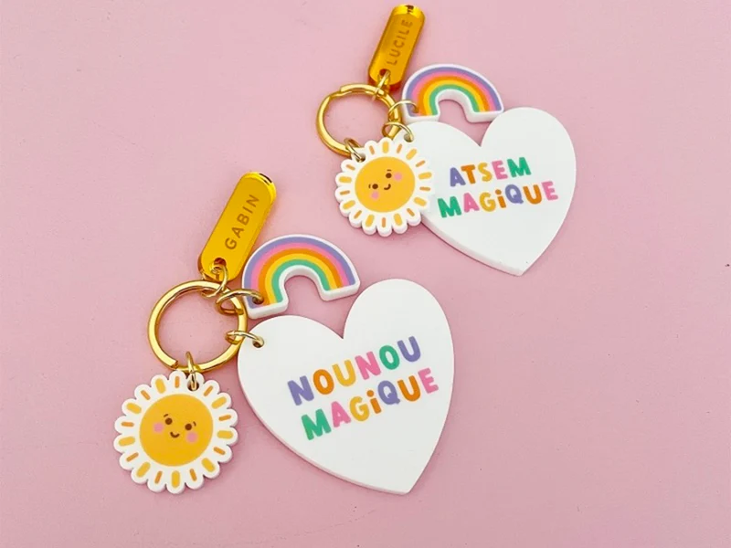 Porte-clé grigri Maîtresse magique - Cadeau de fin d'année - Print Your Love