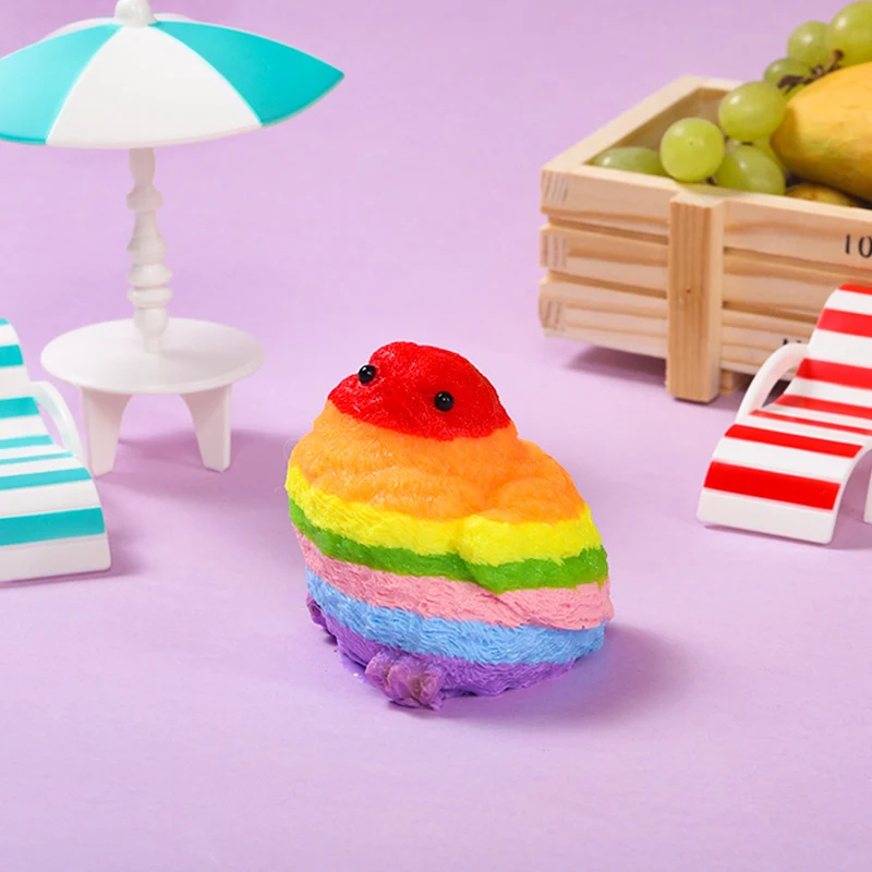 130g Rainbow Chicken Taba Squishy