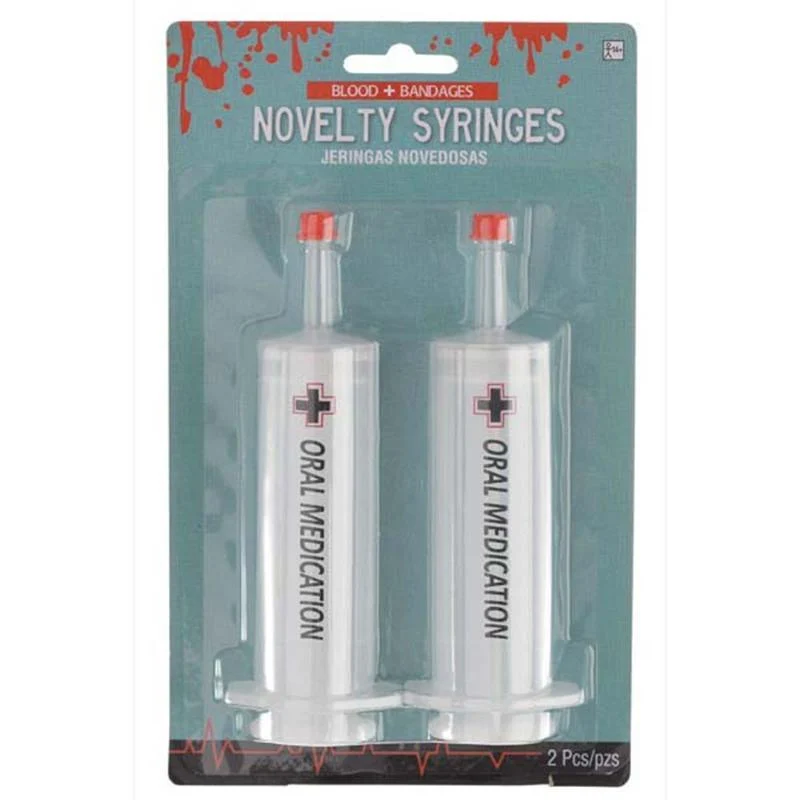 Oversized syringes, 2 per package