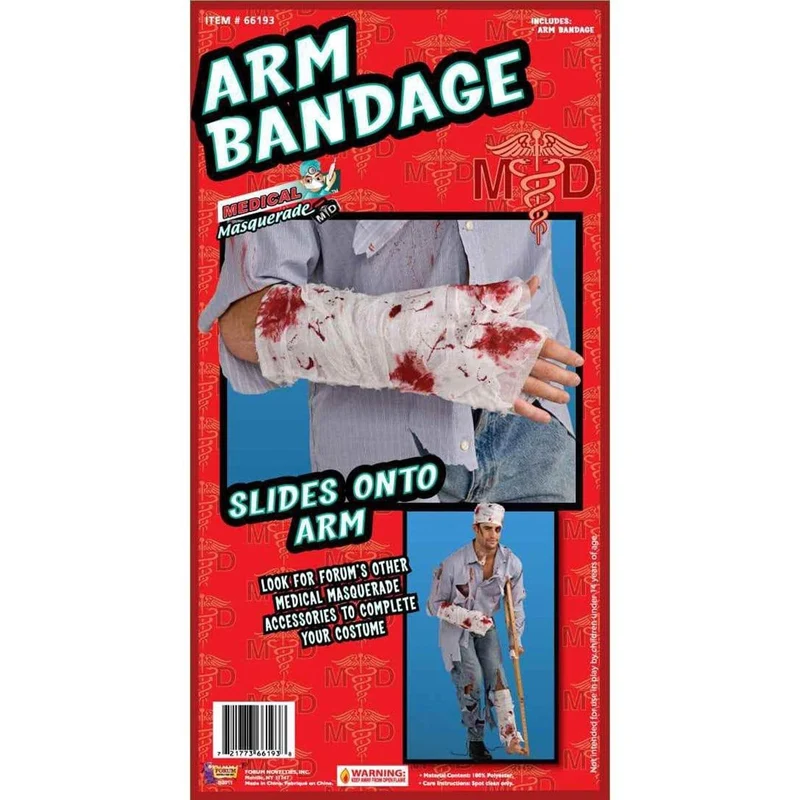 Bloody arm bandages