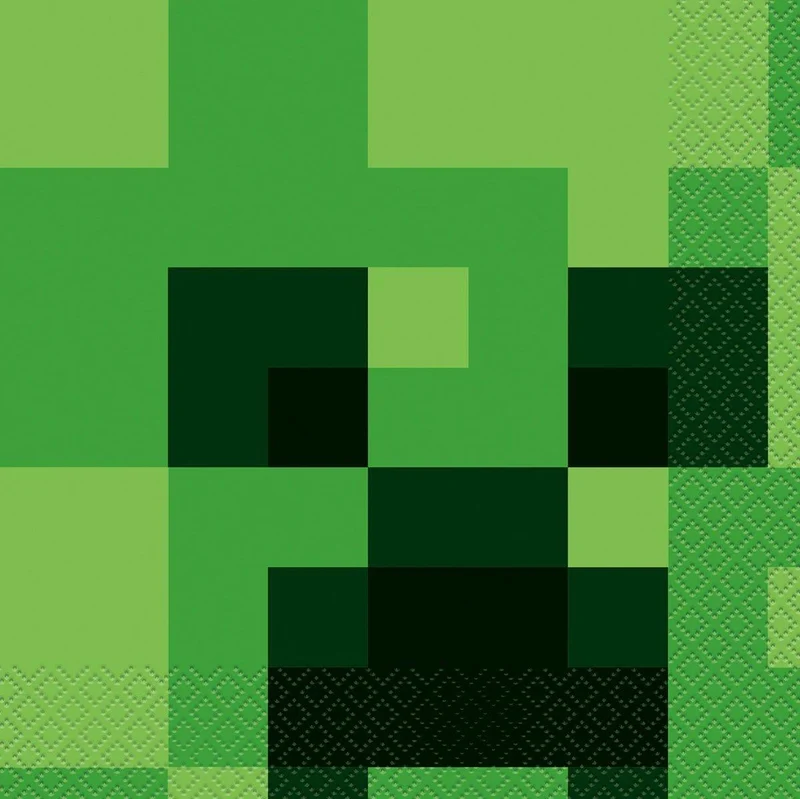 Minecraft lunch napkins, 16 per package