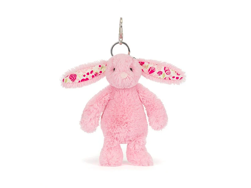 Porte clé Lapin rose blush et liberty - Jellycat