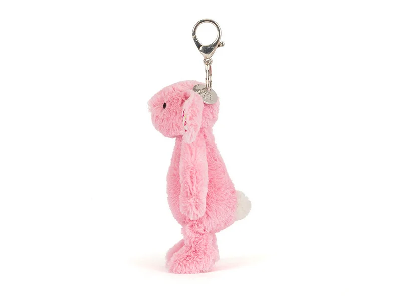 Porte clé Lapin rose blush et liberty - Jellycat