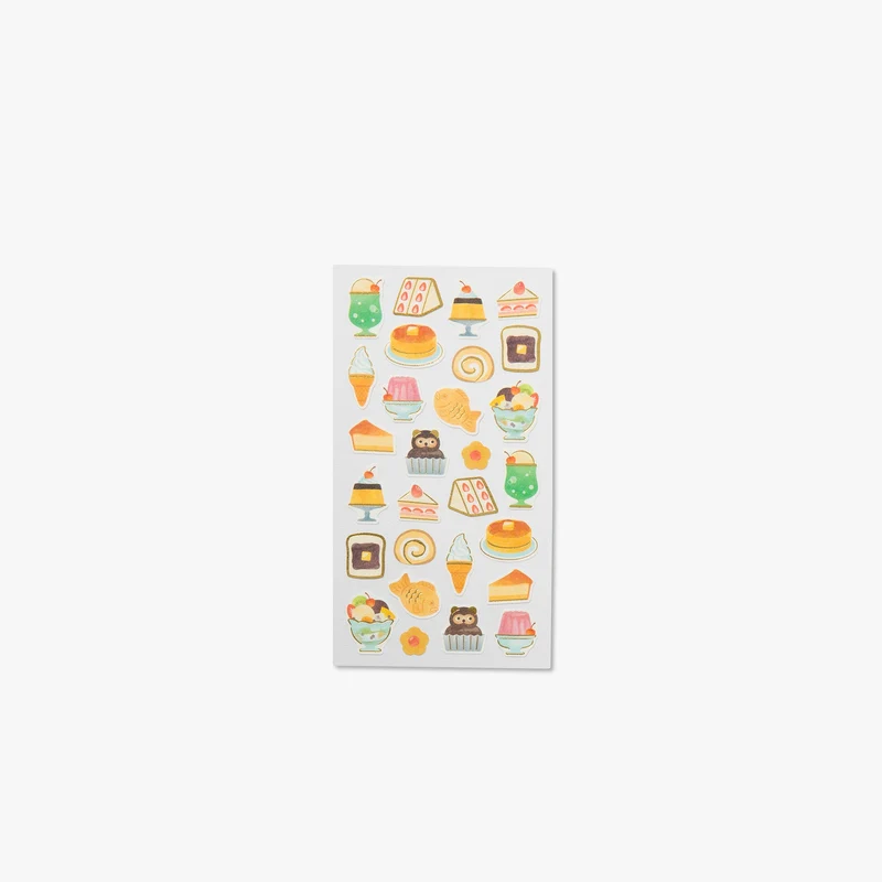 Stickers autocollants de style japonais : snacks ⋅ NB