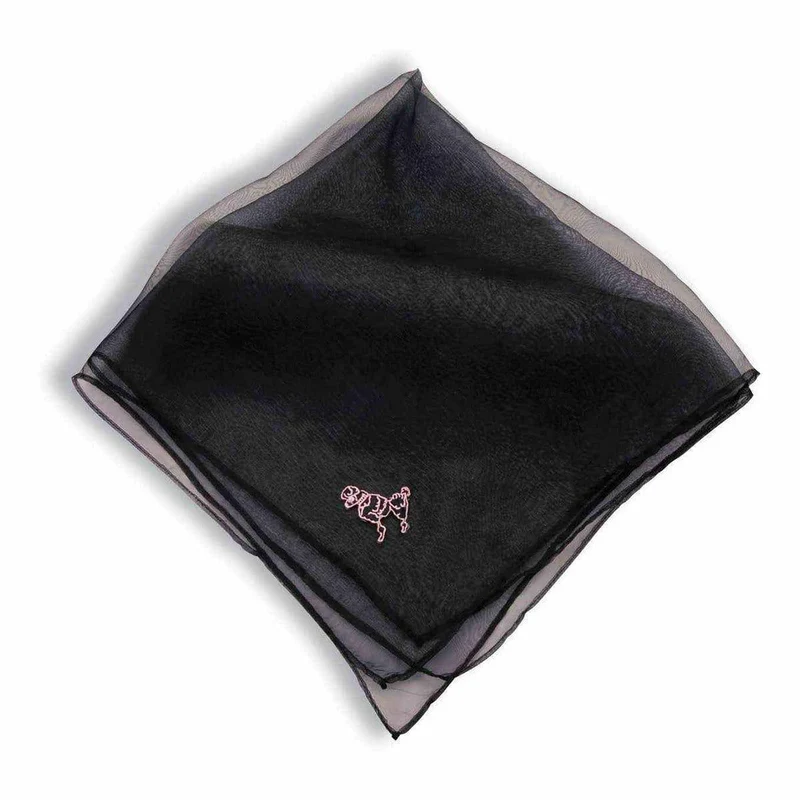 Black poodle scarf