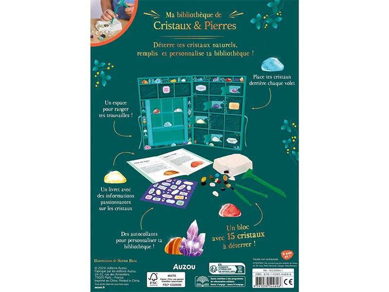 Ma Bibliothèque de Cristaux & Pierres - Auzou