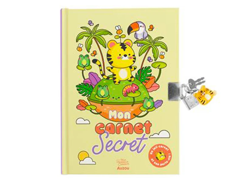 Mon Carnet Secret et son Porte-Clé Tigre - Auzou