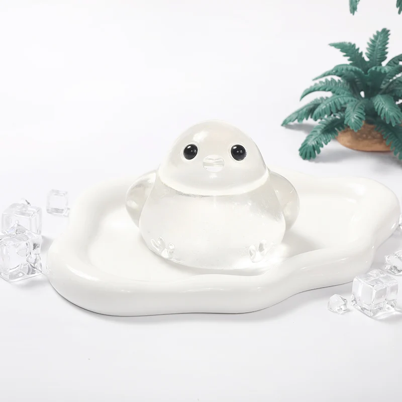 200g Crystal-clear Cute Chicken Taba Squishy