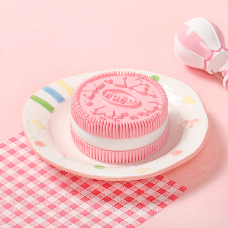 200g Pink FUFU Cookie Taba Squishy