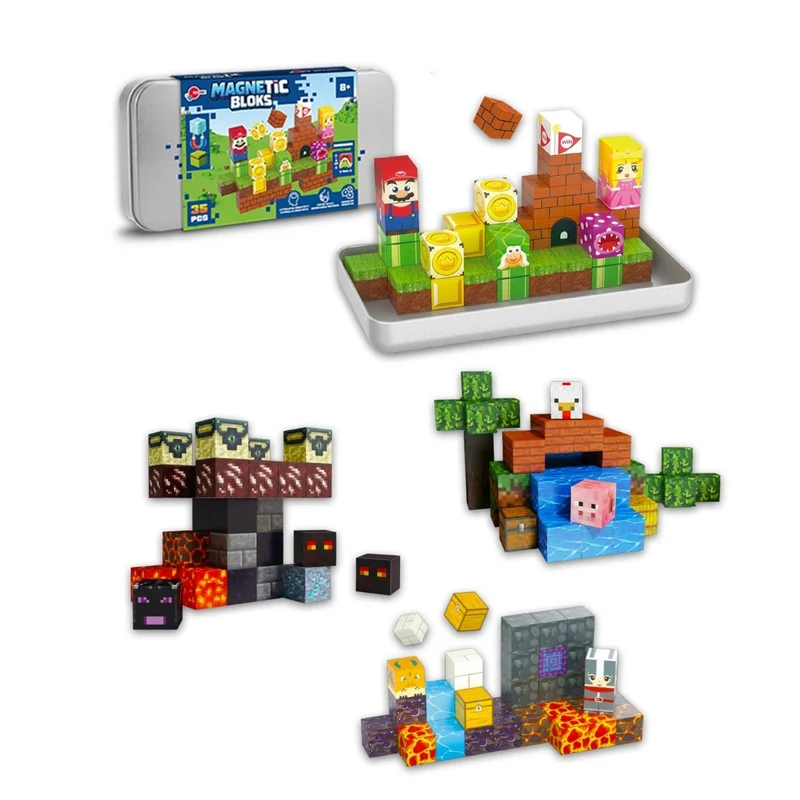 Magnetic Traveling Blocks Game, Assortment, 1 Count