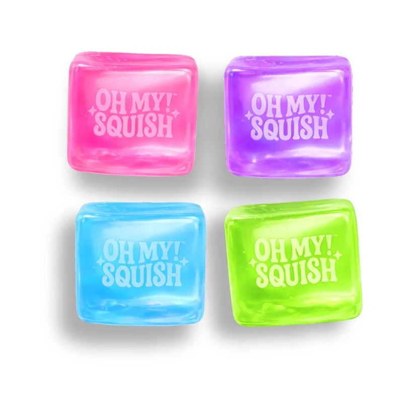 Oh My Squish Jumbo Ice Cube Squishy Toy, Assortment, 1 Count