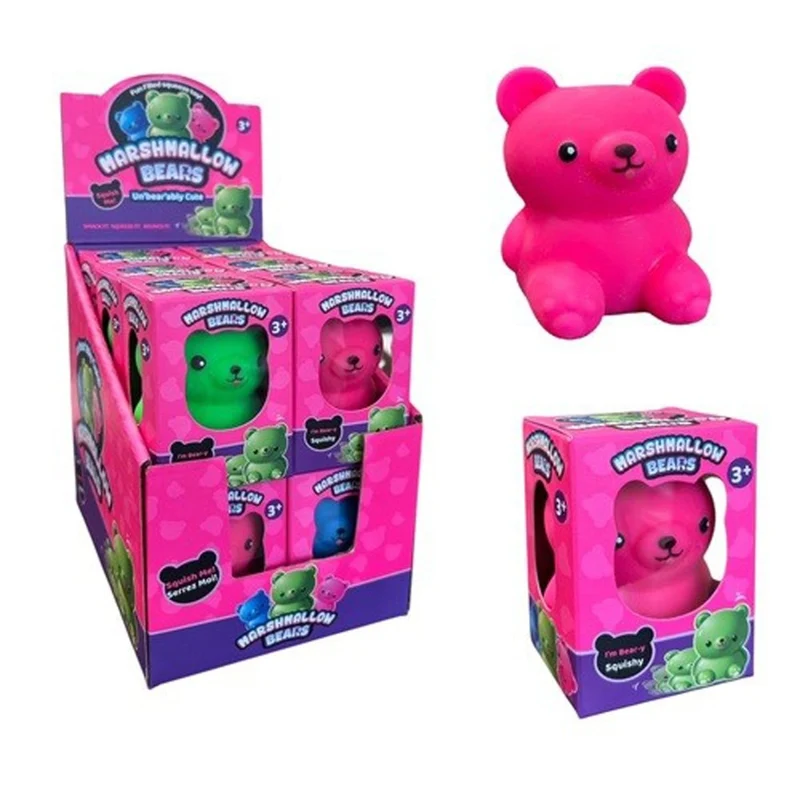 Marshmallow Bear Squishy Toy, Assortment, 1 Count