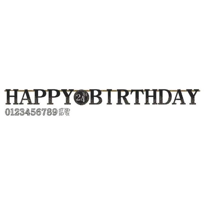 Custom Sparkling Celeb - Letter Banner