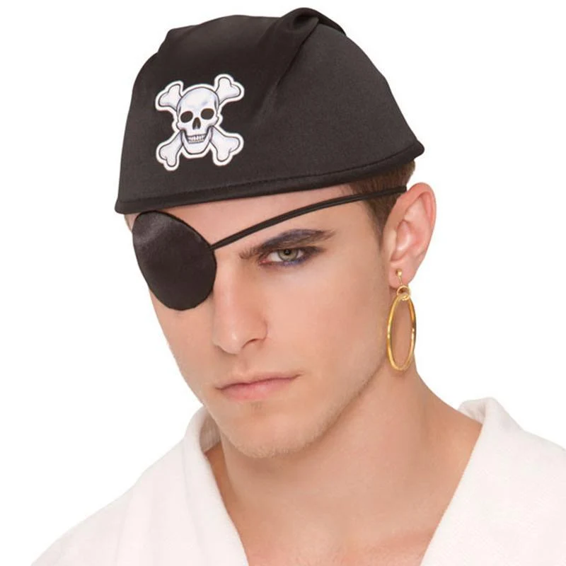 Pirate earring & eye patch set
