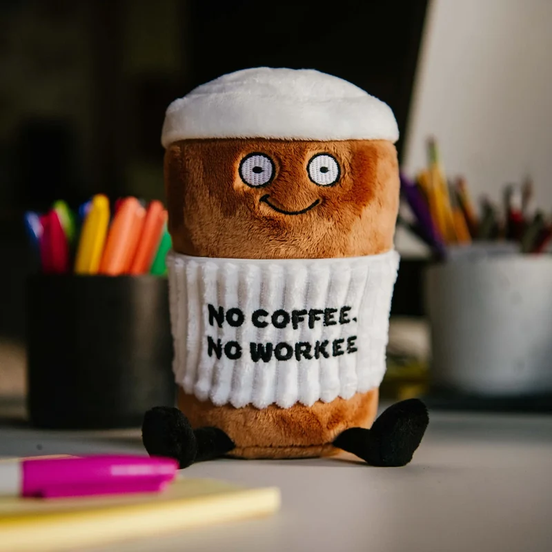 No Coffee No Workee Plushie